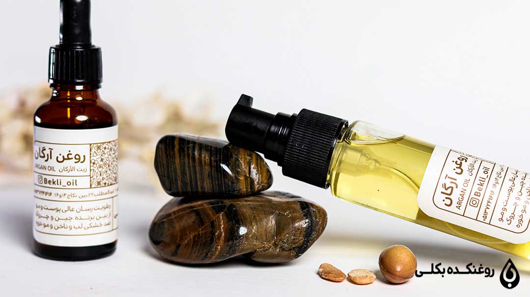 دو شیشه روغن آرگان بکلی
