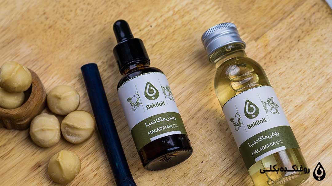 روغن ماکادمیا در دو بسته بندی مختلف