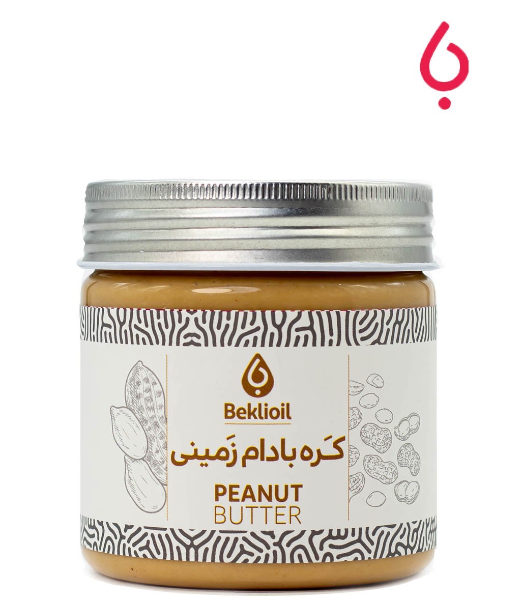 کره بادام زمینی کرانچی روغنکده بکلی